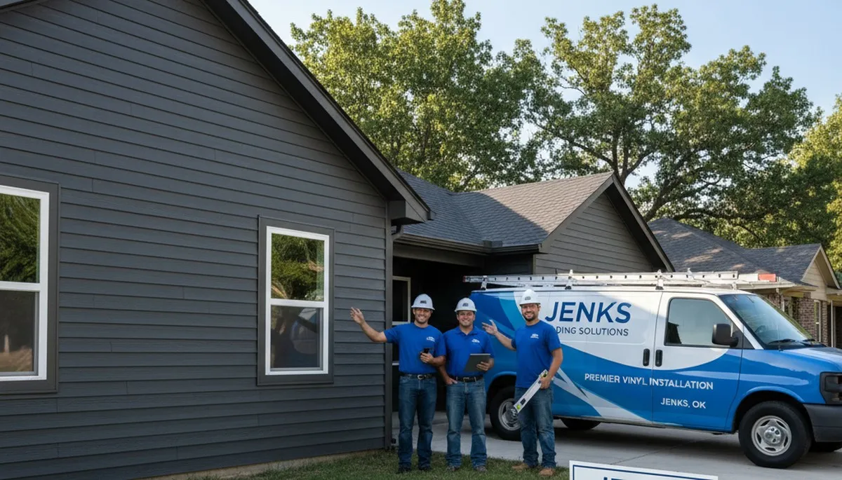 Professional vinyl siding installation on home exterior in Tulsa, OK