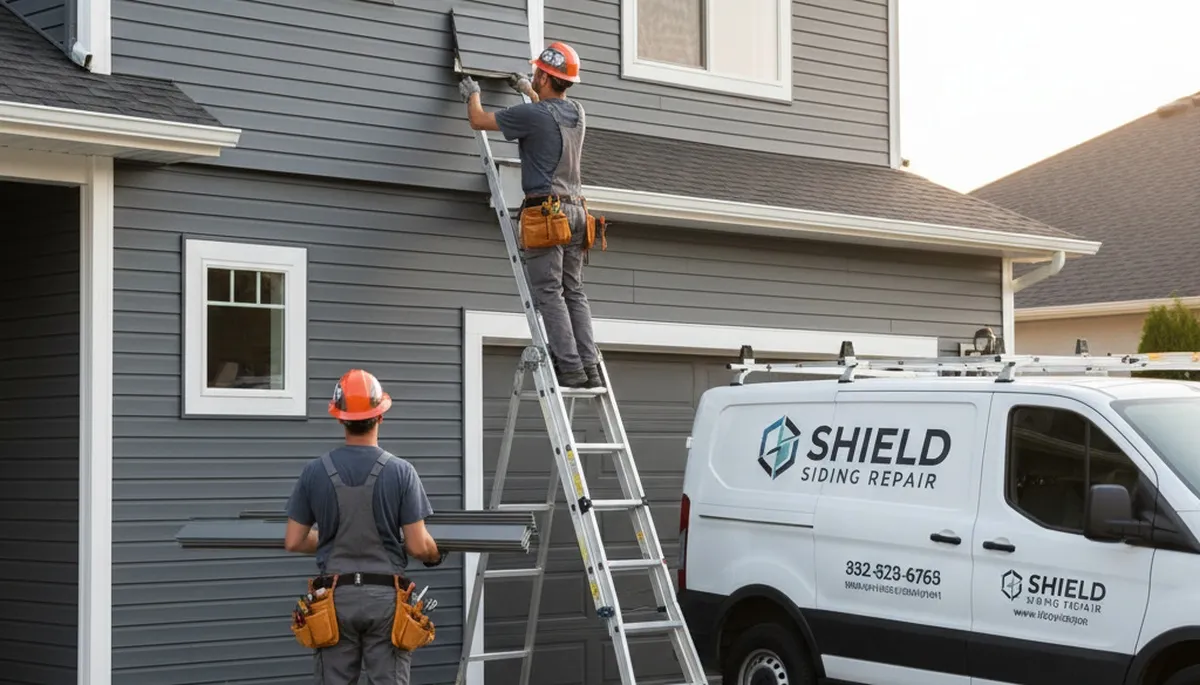 Vinyl siding repair in Tulsa, OK for storm damage, cracks, and warping on a home exterior